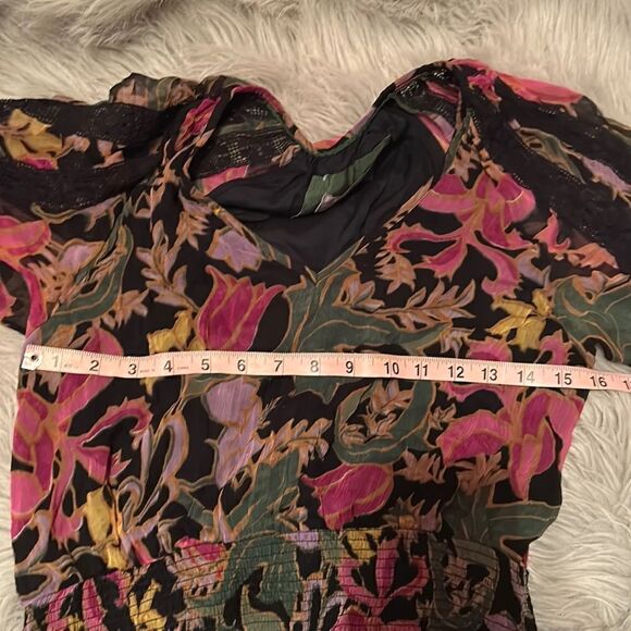 Anthropologie - Genevieve Lace Mini Dress Size XSP - Picture 9 of 9